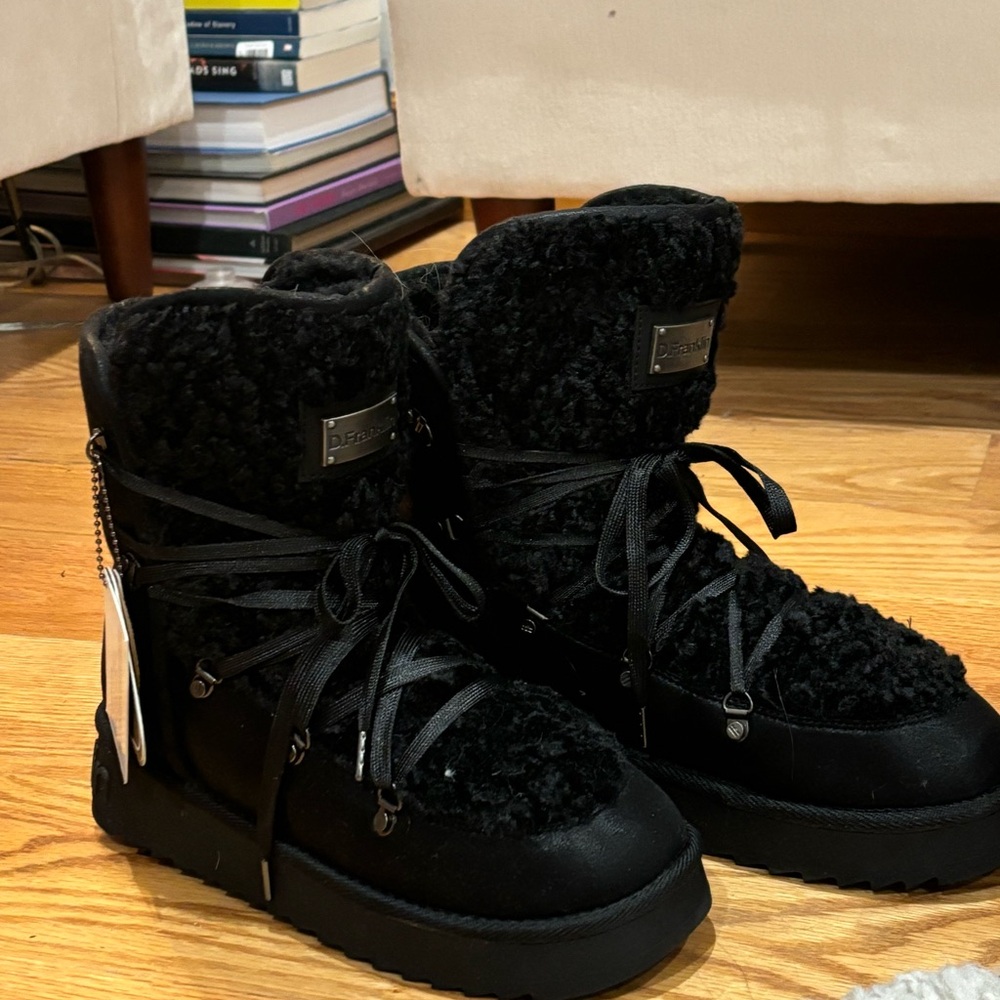 New D. Franklin Shearling Booties